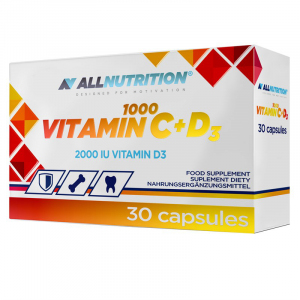 Allnutrition Vitamin C 1000 + D3 kaps. 30k