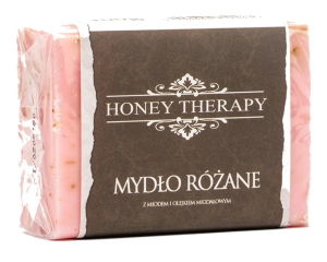 HONEY THERAPY Mydło różane z miodem i olejkiem migdałowym 100 g
