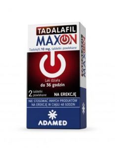 Tadalafil Maxon  10 mg 2 tabletki powlekane