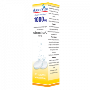 Ascorvita vit.C 1g  20 tabletek musujących
