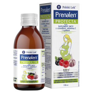 Prenalen Protecta, płyn z czosnkiem witaminą C i cynkiem 115 ml