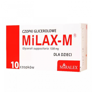 MiLAX-M Czopki glicerolowe dla dzieci czop