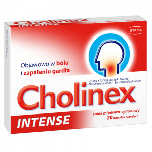 Cholinex Intense x 20 tabl. cytrynowy