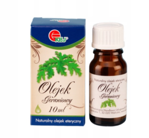 KEJ Naturalny Olejek eteryczny geraniowy 10 ml
