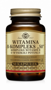 SOLGAR Witamina B-kompleks x 50 kaps.