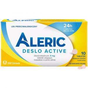 Aleric Deslo Active 5mg xna alergię 10 tabletek