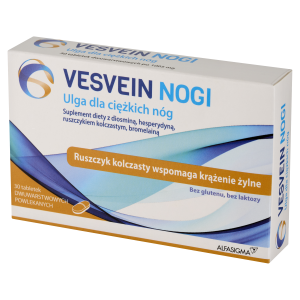 Vesvein Nogi ulga dla ciężkich nóg 30 tabletek