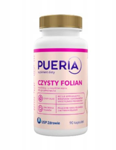 Pueria Czysty Folian dla kobiet w okresie przedkoncepcyjnym oraz w ciąży 90 kapsułek