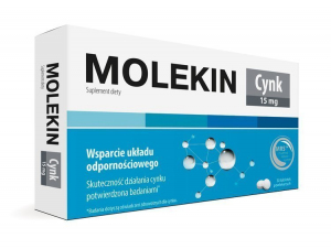 Molekin cynk 15 mg tabl.powl. 30tabl.powl.