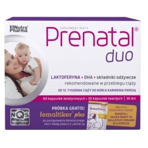 Prenatal Duo 90 kapsułek + Femaltiker Plus saszetka