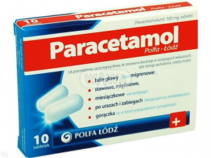 Paracetamol Polfa Ł. 10tabl.