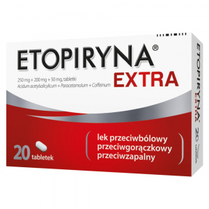 Etopiryna Extra tabl. 0,25g+0,2g+0,05g 20t