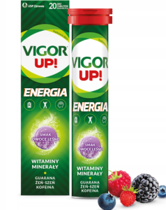 Vigor Up! Energia smak owoce leśne 20 tabletek musujących