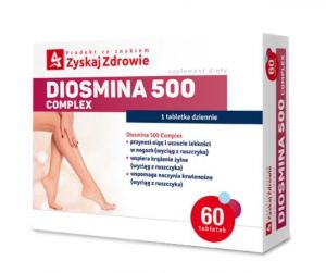 Diosmina 500 Complex na ciężkie nogi  Zyskaj Zdrowie 60 tabl.