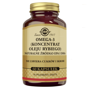 SOLGAR Omega 3 naturalne źródło EPA i DHA 60 kapsułek