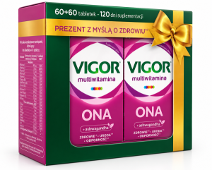 Vigor Multiwitamina Ona + ashwagandha duopack (2 x 60)  120 tabletek