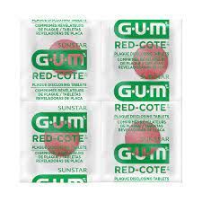 GUM Tabletka Red-cote do wybarwiania 4szt.