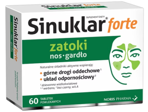 Sinuklar Forte  na zatoki i gardło 60 tabletek