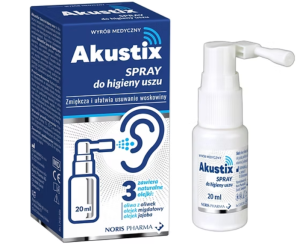 Akustix Spray do higieny uszu 20 ml