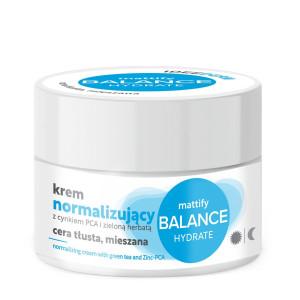 Idee Derm Normalizujący Krem z cynkiem PCA i zieloną herbatą do cery tłustej i mieszanej 50 ml