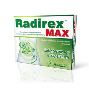 Radirex MAX 375mg x 10 kaps.