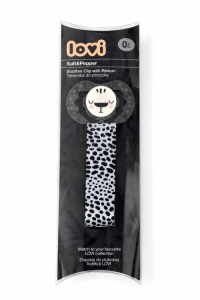 Canpol LOVI łańcuszek tasiemka do smoczka Salt&Pepper 51/024