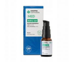 Cosma Cannabis Dobry Sen MED olejek 15ml Melisa 4mg + CBD 20 mg