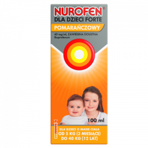 Nurofen dla dzieci Forte zaw.pomarań.100ml