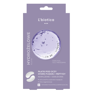 L'biotica PGA Hydro Fusion Hydrożelowe płatki pod oczy z peptydami 2 szt.