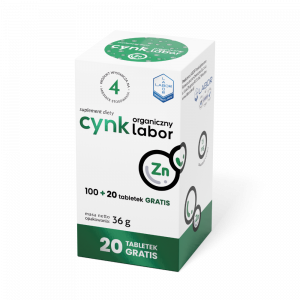 Cynk organiczny 15 mg Labor 120 tabl.