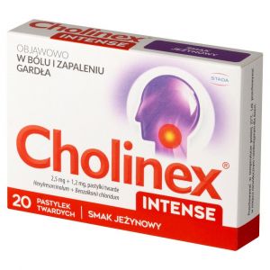 Cholinex Intense x 20 tabl. jeżynowy