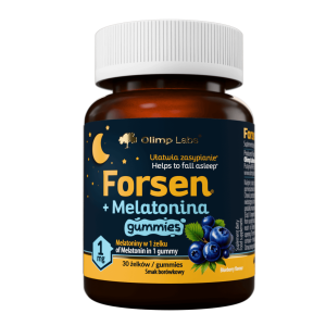 Olimp Forsen + Melatonina Żelki borówka 30 sztuk
