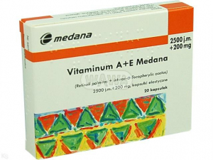 Vitamina A+E 2500 j+200mg x 20kaps.MEDANA