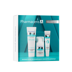 Pharmaceris A zestaw intensywnie regenerujący 2 kremy + serum na usta