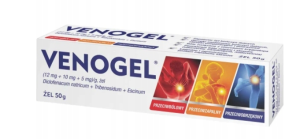Venogel żel (0,012g+0,01g+5mg)/g 50g przeciwzapalny i przeciwbólowy 50ml