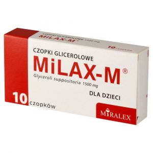 MiLAX-M Czopki glicerolowe dla dzieci czop