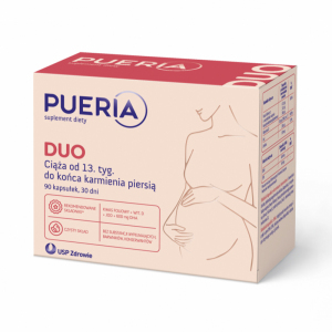 Pueria Duo od 13 tygodnia ciąży i karmienie piersią 90 kaps.