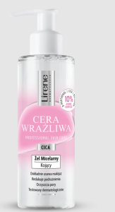 Lirene CERA WRAŻLIWA Kojący żel micelarny 145 ml
