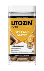 Litozin Forte Sprawne stawy z WITAMINĄ C Ochrona REGENERACJA Wsparcie 90 kapsułek