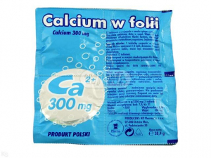 Calcium w folii o sm.cytr. tabl.mus.x 12