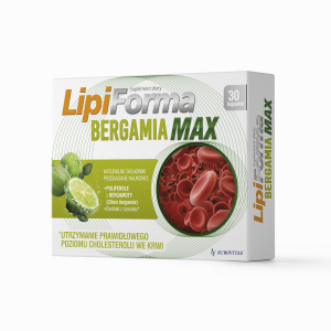 Lipiforma Bergamia Max na utrzymanie prawidłowego poziomu cholesterolu 30 kapsułek