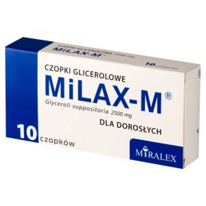 MiLAX-M Czopki glicerolowe dla dorosłych c