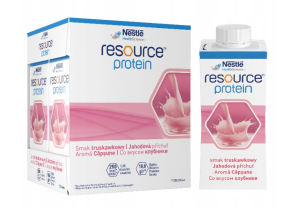 RESOURCE Protein preparat odżywczy TRUSKAWKA 4x200ml