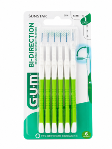 Sunstar GUM Bi-Direction Szczoteczki międzyzębowe 0,7mm