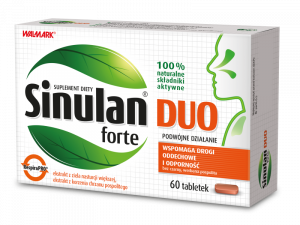Sinulan Duo Forte, wsparcie dróg oddechowych,  60 tabletek powlekanych