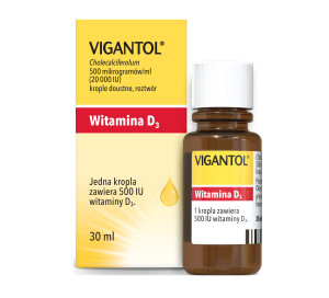VIGANTOL Krople z witaminą D3, 500 IU – 4000 IU 30 ml