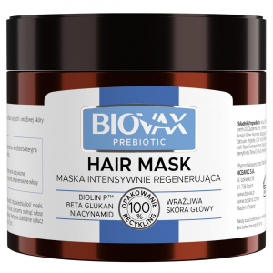L'BIOTICA BIOVAX PREBIOTIC Maska do włosów intensywnie regenerująca