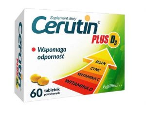 Cerutin Plus D3 - wspomaga odporność, 60 tabletek