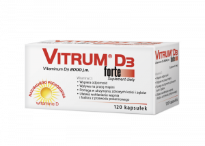 Vitrum D3 Forte - wsparcie odporności (2000 J.M. - 120 kapsułek)