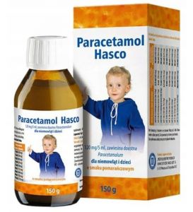 Paracetamol Hasco o smaku pomarańczowym 150g